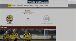Desktop Screenshot of fotbal-kratonohy.cz
